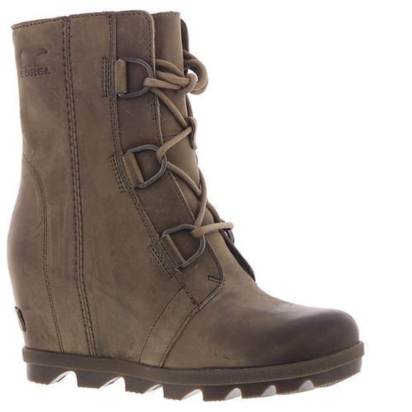 Sorel Shoes - Sorel Women S Joan of Arctic Wedge Ii Ash Brown Ankle-High Leather Rain Boot